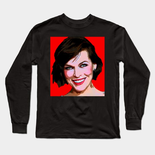 milla jovovich Long Sleeve T-Shirt by oryan80